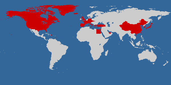 Countries I have visited